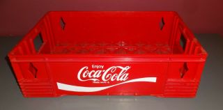 Vintage 1979 T.  R.  Plastics Coca Cola - Coke - Crate Carrier Red Plastic
