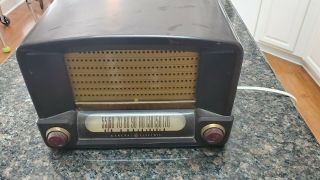 Vintage Art Deco Antique Ge General Electric Model 115 Bakelite Am Tube Radio.