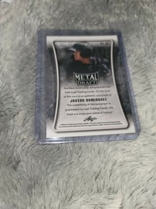 Jasson Dominguez 2020 Leaf Metal Draft Auto Autograph Rookie York Yankees 2