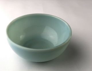 Vintage Fire - King Rare Turquoise Blue Oven Wear Made In Usa Bowl 2 1/4” X 5”