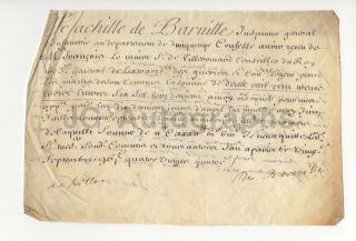 Antique French Manuscript Document Signed - Circa 1700s