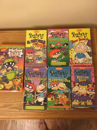 Vintage Nickelodeon Rugrats Vhs Vacation Mommy Mania Diapered Duo Tommy