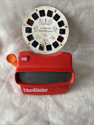 Vintage Red View Master Viewer With Orange Handle