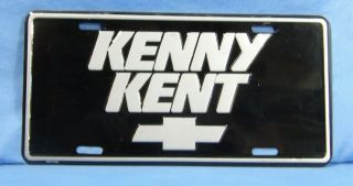 Kenny Kent Chevrolet Dealership License Plate Metal Embossed Adver.