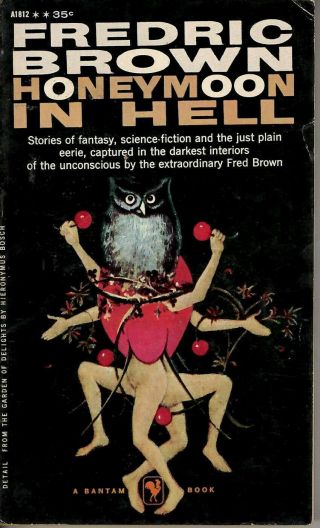 Honeymoon In Hell By Fredric Brown 1963 1st Ed Pb Bantam A1812 Vg Cond Sci - Fi