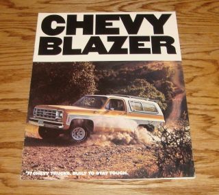 1977 Chevrolet Blazer Sales Brochure 77 Chevy