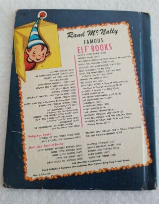 Wynken,  Blynken and Nod Rand McNally Elf Book Vintage Children 1956 571 2