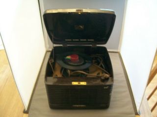 Antique Bakelite Case Rca Victor Portable 45 Record Player