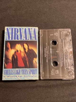 Nirvana Smells Like Teen Spirit Cassette Tape Single Vintage 90 