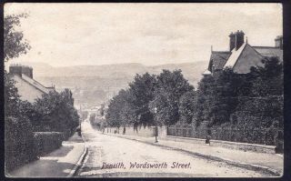 Wordsworth Road,  Penrith.  1908 Vintage Postcard.  Uk Postage