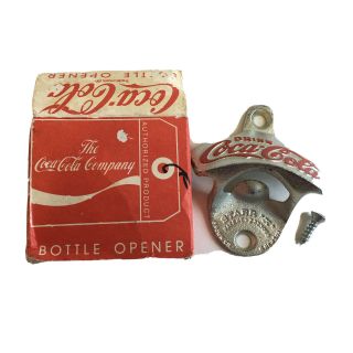 Vintage Coca Cola Bottle Opener Starr X Brown Co.  Wall Mount Germany