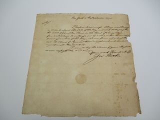Historic Document Antique Signed Autograph Letter York Joseph Reade 1772