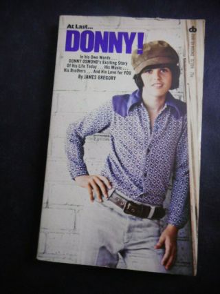 At Last Donny Osmond Paperback Vintage By James Gregory