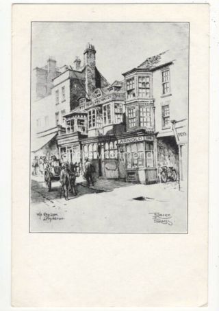 Lymington The Red Lion By Robert Groves Vintage Plain Back Art Card 089c