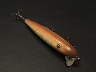 Vintage Wooden Fishing Lure (pflueger Pal - O - Mine) Peanut Butter