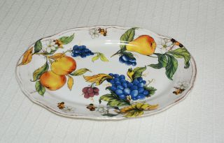 Vintage Huge Sur La Table Frutta Serving Platter Plate Italy