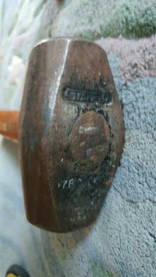Vintage Stanley 3 Lb.  Sledge Hammer No 780 Wood Handle Blacksmith Usa