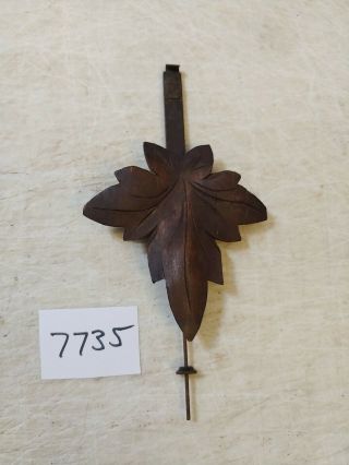 Antique Cuckoo Clock Wooden Pendulum