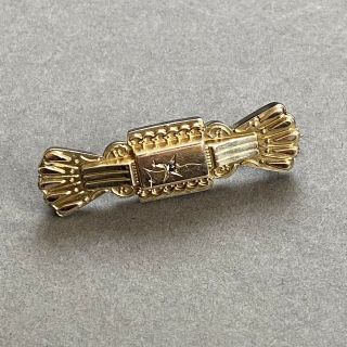 Antique Victorian 9ct Gold Diamond Mourning Brooch Pin Scrap Or Wear