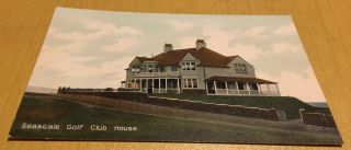 Vintage Postcard - Seascale - Golf Club House -