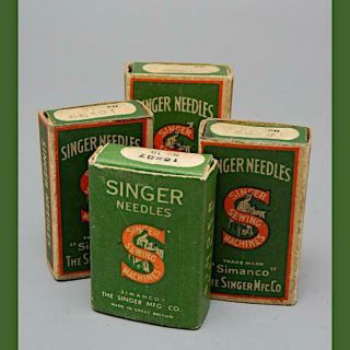 Vintage Antique Singer Sewing Machine Needles In In Boxes