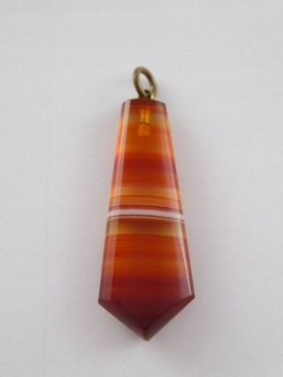 Antique Victorian Banded Agate Pendant