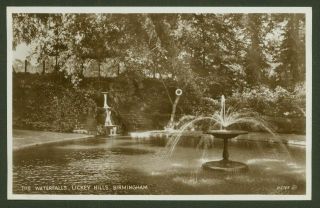 Birmingham - The Waterfalls,  Lickey Hills - Vintage Valentines Photo Postcard