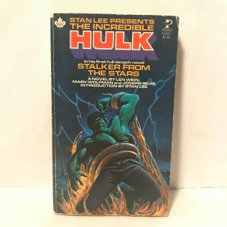 The Incredible Hulk In Stalker From The Stars Paperback 1978 Stan Lee Marvel Vtg