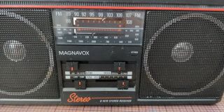 Magnavox Spatial Stereo Vintage Receiver D - 1670 Battery Powered Mini Boom Box 3