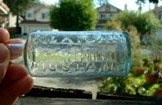 Antique,  Open Pontil,  Mexican Mustang Liniment Medicinal Bottle.