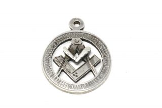 A Stunning Antique Victorian C1897 Sterling Silver 925 Masonic Pendant 26648