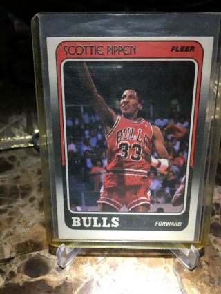 Scottie Pippen 1988 - 89 Fleer Rookie Rc 20 Chicago Bulls Hof
