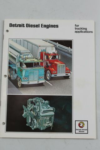 1977 Detroit Diesel Engines For Trucking Applications Brochure
