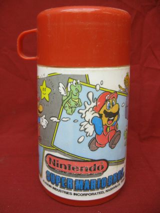 Vintage 1988 Aladdin Nintendo Mario Bros Thermos