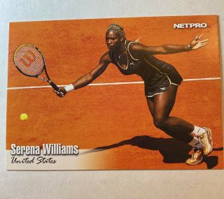 Serena Williams 2003 Netpro Tennis Card 1 Rc Rookie Card Nm -