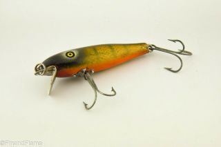 Vintage Pflueger Baby PaloMine Antique Fishing Lure Natural Sunfish JJ16 2