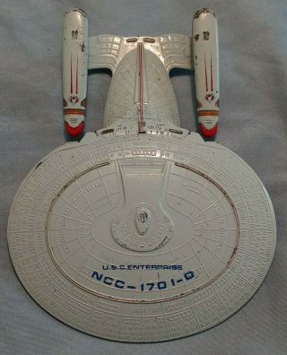 Vintage 1987 Star Trek Next Generation Uss Enterprise Ncc - 1701 - D Diecast Metal