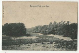 Farnham Park Hale Surrey 5 Apr 1909 Vintage Postcard 337c