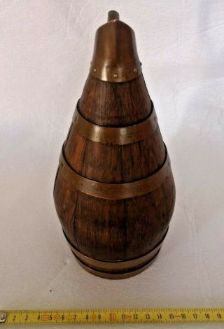 French Vintage Wine or Cider Brass & Wood /Copper Jug/Ewer/Pitcher n°3 2