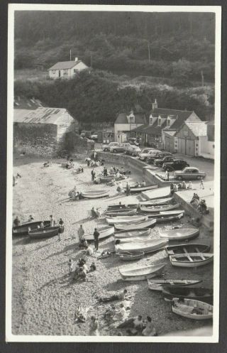 Postcard Cawsand Nr Saltash Cornwall Boats On Beach Vintage Rp Judges Proof