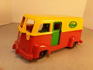 Ideal Vintage 50s Plastic Step Van Truck With Driver And All 4 Doors Present