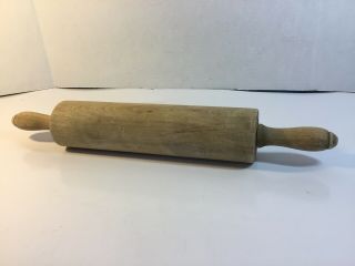 Vintage Rolling Pin Solid Wood Rolling Pin Old Crafts Collectable Approx.  18”