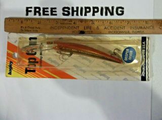 Bagley Fishing Lure Rare Deep Diver Top Gun In The Package Hard To Find