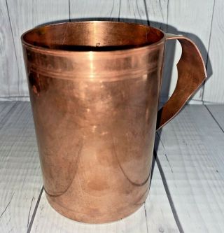 Vintage Copper Mug Moscow Mule Solid Copper Handles Mug Retro
