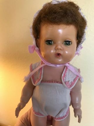 Vtg 1950’s American Character Doll 12” Tiny Tears Pat 2675644 Caracul Wig Sweet