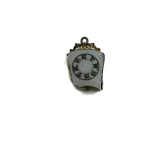Antique 9k Gold Htwsstks Agate Masonic Watch Fob Charm