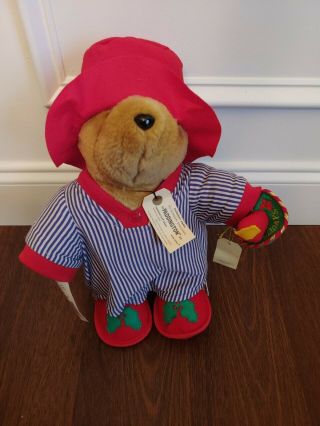 Paddington Bear In Nightshirt / Pajamas Vintage Happy Holiday 