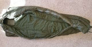 Vintage Us Army Issue Mountain Mummy Style Sleeping Bag,  Large