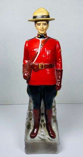 Vintage 1969 Mounted Police Mounty Mountie Canadian Mist Whiskey Decanter Rare