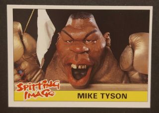1990 Topps Spitting Image 31 Mike Tyson Rc Rare Boxing Inaudible Bulk Nm - Mt Uk